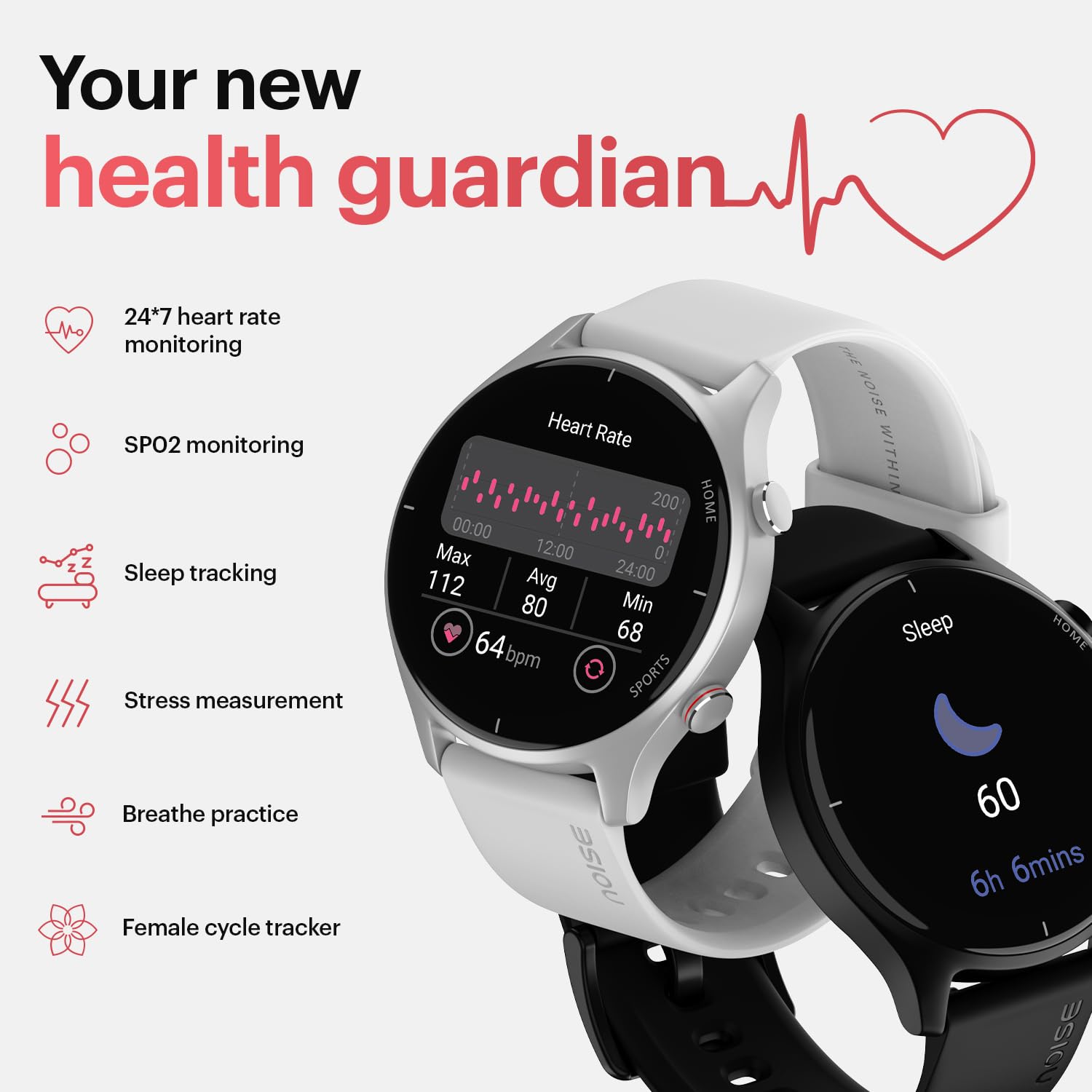 Noise Twist Bluetooth Calling Smart Watch with 1.38" TFT Biggest Display, Up-to 7 Days Battery, 100+ Watch Faces, IP68, Heart Rate Monitor, Sleep Tracking (Midnight Blue)