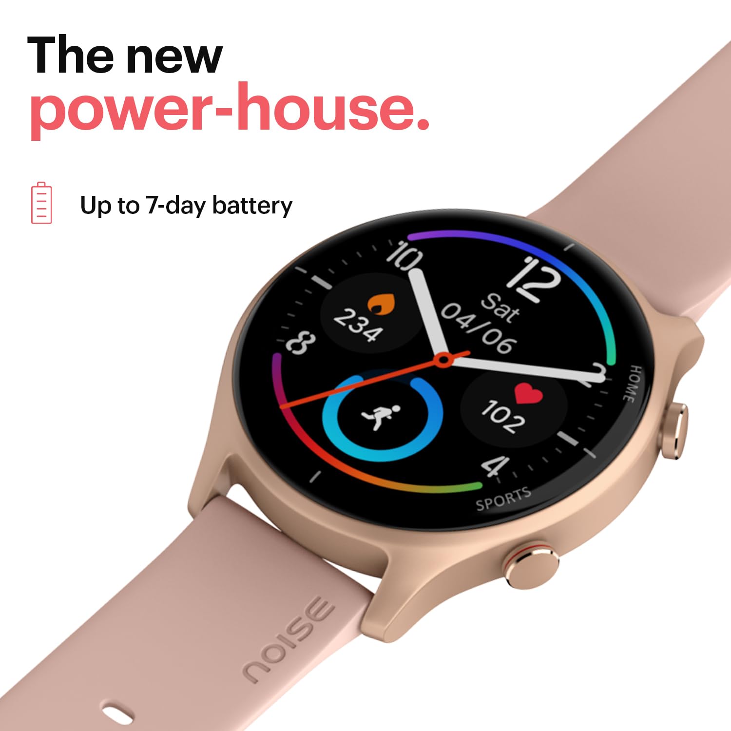 Noise Twist Bluetooth Calling Smart Watch with 1.38" TFT Biggest Display, Up-to 7 Days Battery, 100+ Watch Faces, IP68, Heart Rate Monitor, Sleep Tracking (Midnight Blue)