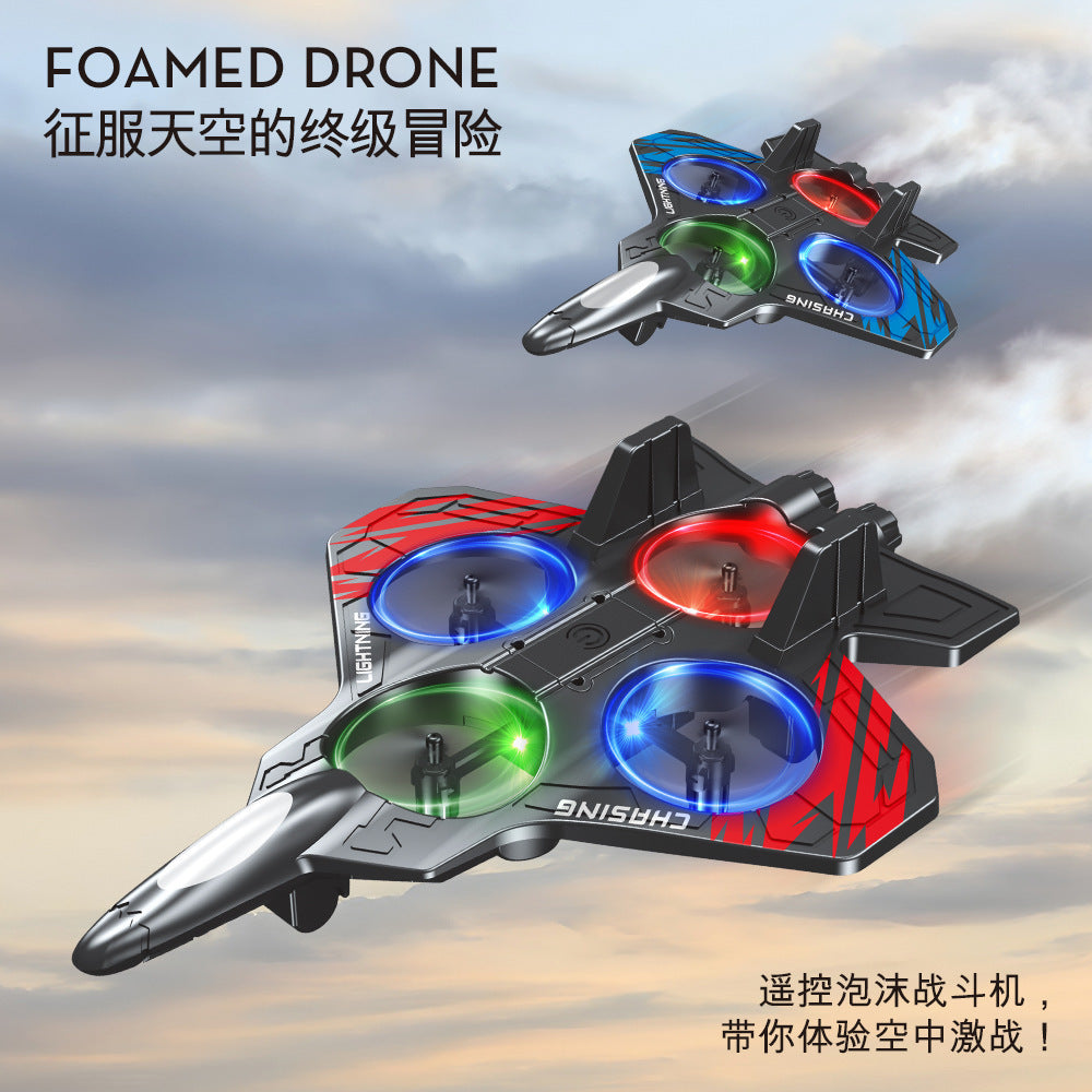 best-selling A1 remote control foam airplane with altitude hold, colorful lights, and 360-degree rotation for somersaults.