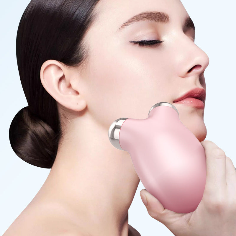 Portable EMS Microcurrent Facial Massager – Smooth Texture Skin Rejuvenation Device for Home Use