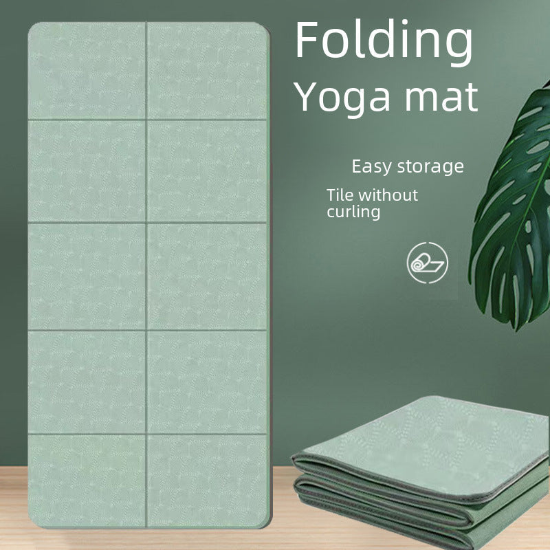 Foldable yoga mat portable thickened non-slip