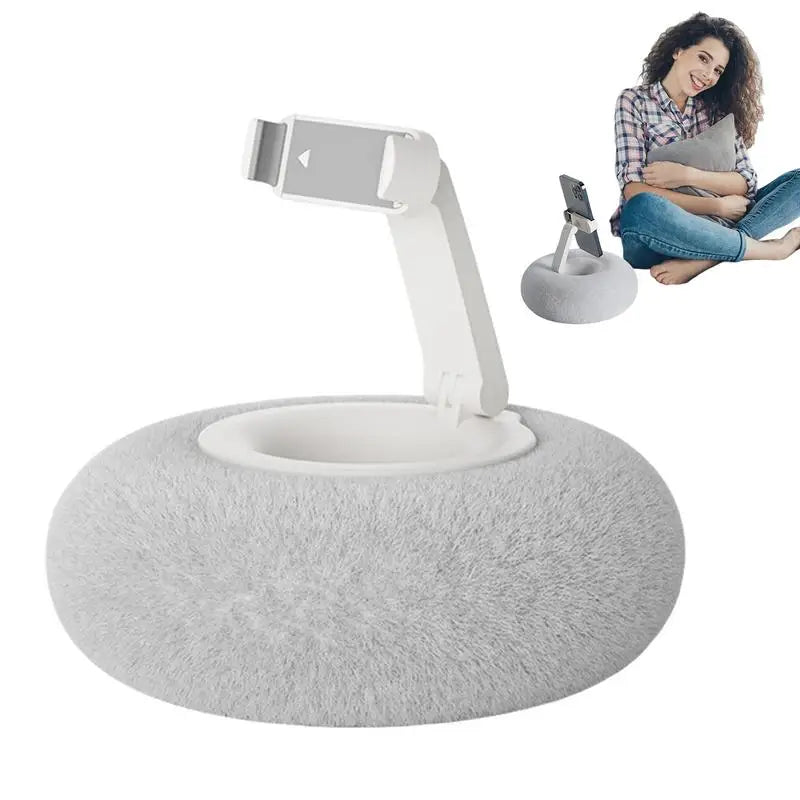 Adjustable Phone Holder Cute Creative Pillow Plush Phone Holder With Removable Bowl Plush Bowl Stand Tablet Holder