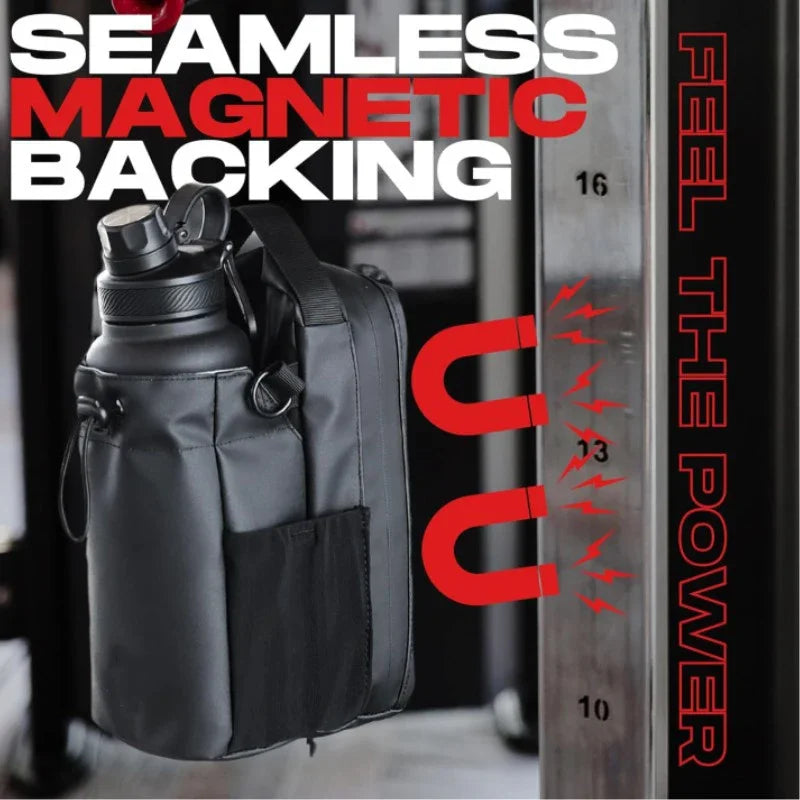 Magnetic Water Bottle Pouch Bag Gym-specific Water Cup Holder With Strong Magnet For Outdoor Sports Cup Holder Bag