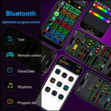 2PCS Devil Eyes Light For Car Window Flexible LED Display Screen Panel Demon Dynamic Big Eye Lights For Windshield