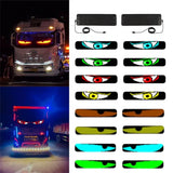 2PCS Devil Eyes Light For Car Window Flexible LED Display Screen Panel Demon Dynamic Big Eye Lights For Windshield