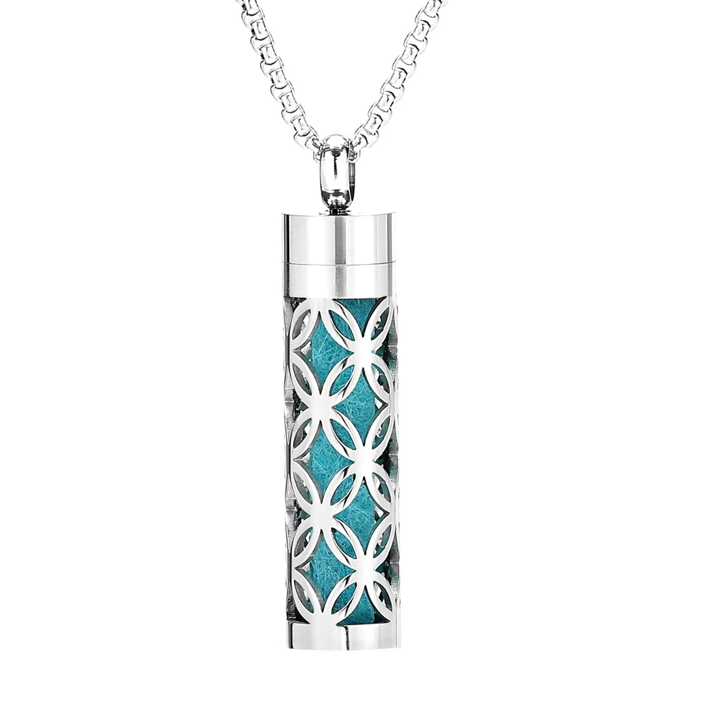 Aromatherapy Necklace Stainless Steel Diffuser Necklace Aroma Diffuser Locket Perfume Essential Oil Diffuser Pendant Necklace