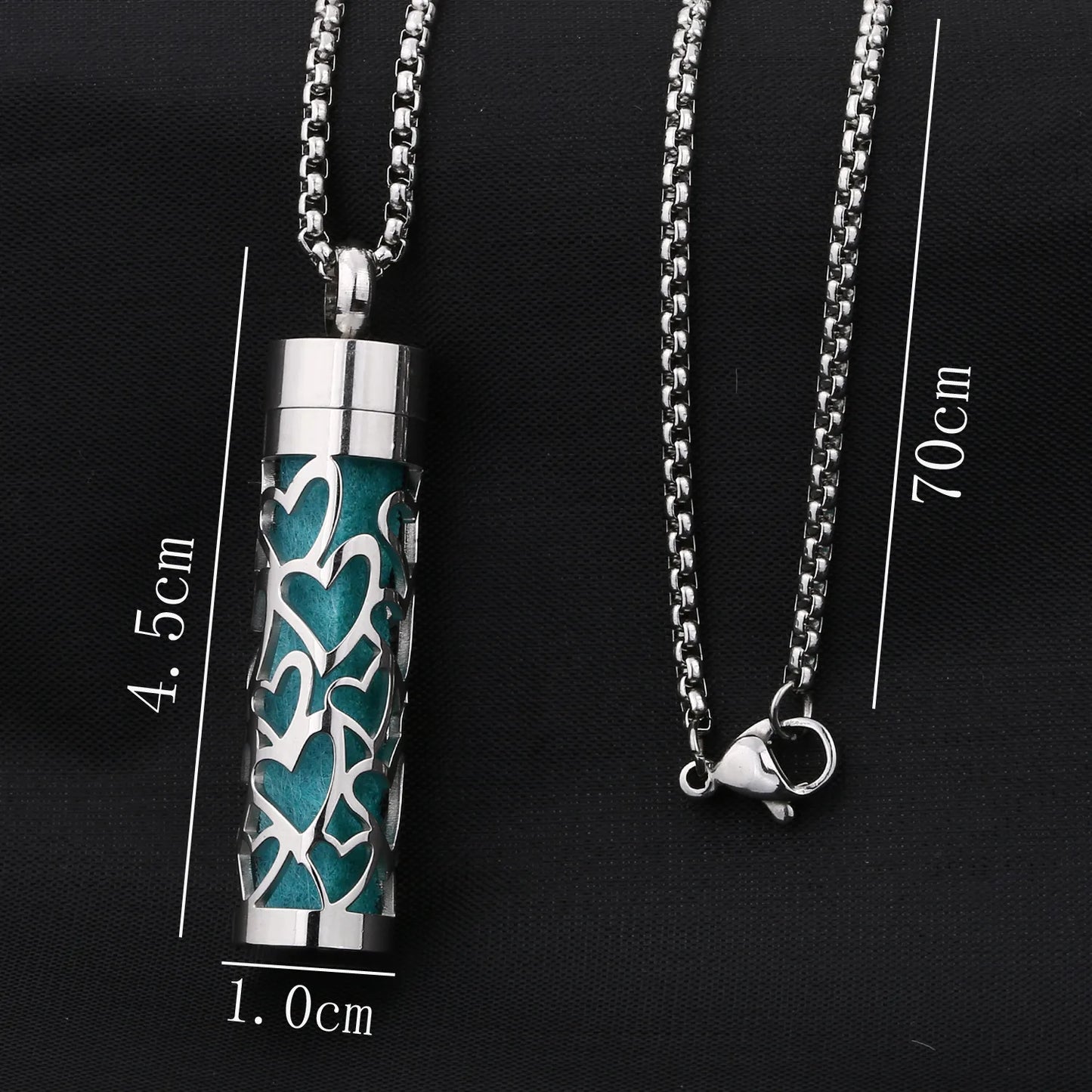 Aromatherapy Necklace Stainless Steel Diffuser Necklace Aroma Diffuser Locket Perfume Essential Oil Diffuser Pendant Necklace
