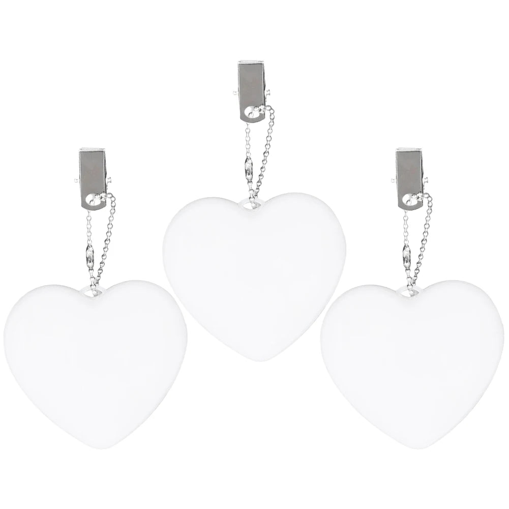 1/2/3PCS Purse Heart LED Light Handbag Lamp Automatic Motion Activated Purse Heart Shaped Light for Women Bah Purse Charm