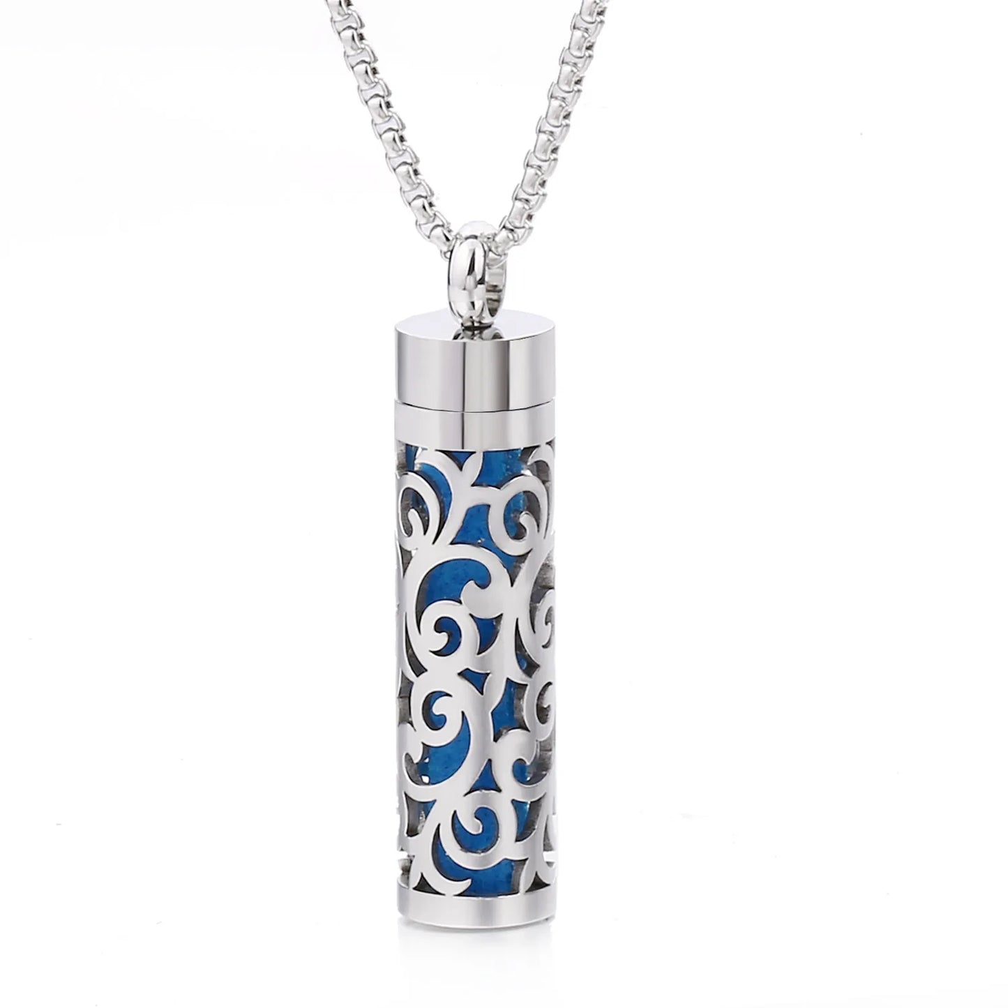 Aromatherapy Necklace Stainless Steel Diffuser Necklace Aroma Diffuser Locket Perfume Essential Oil Diffuser Pendant Necklace