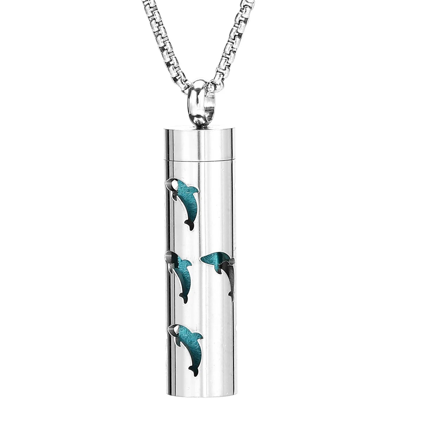 Aromatherapy Necklace Stainless Steel Diffuser Necklace Aroma Diffuser Locket Perfume Essential Oil Diffuser Pendant Necklace
