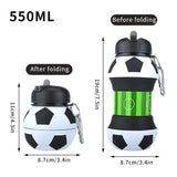 Fold Water Bottle Cups Mug Outdoor Sports Basketball Football Baseball Tennis Golf School Leakproof Portable Kids Water Bottle