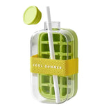 500/800ML Ice Cube Tray With Straw 2 In 1 Ice Cube Bottle Portable Silicone Ice Cube Maker Reusable Icecup Ice Cube Mold Tool