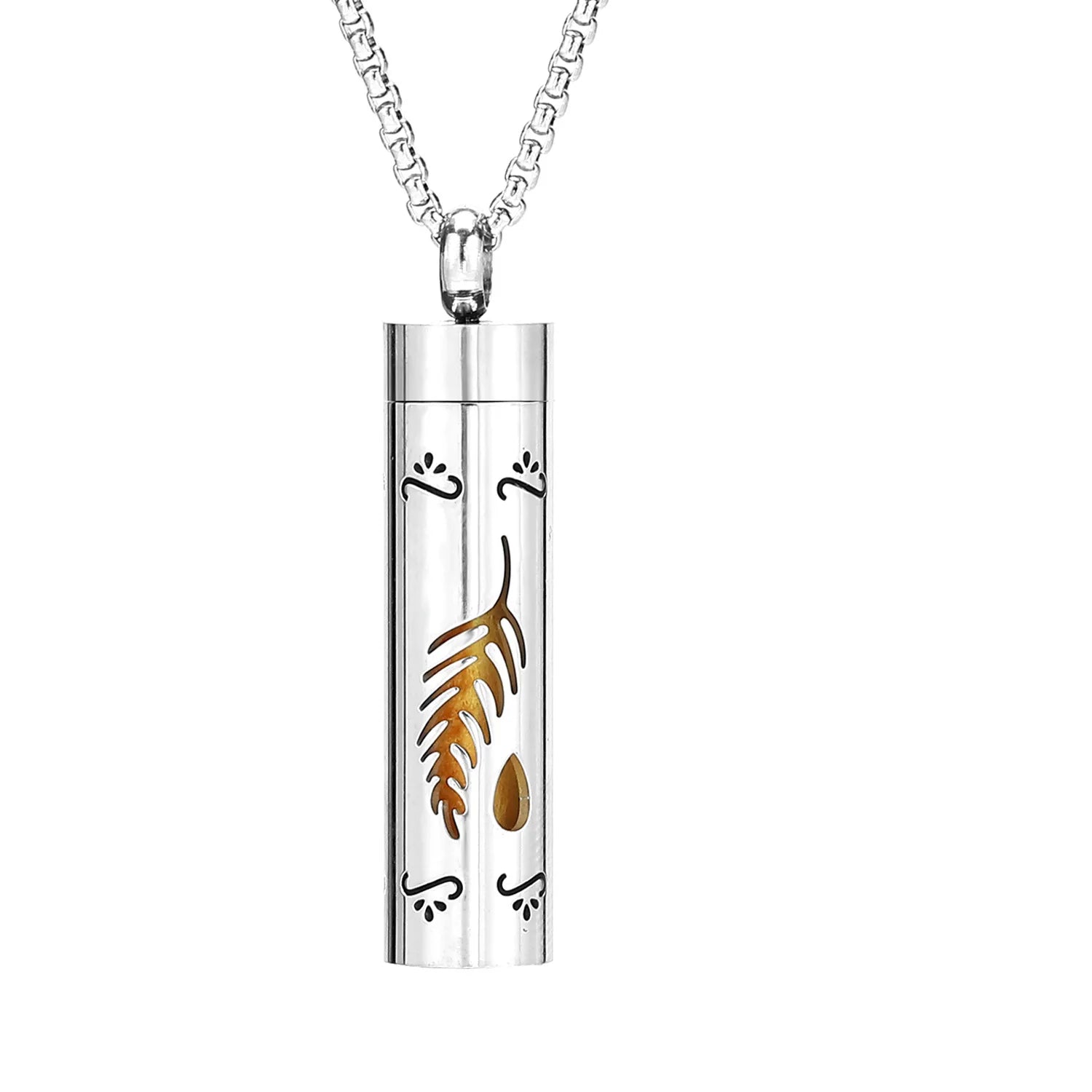 Aromatherapy Necklace Stainless Steel Diffuser Necklace Aroma Diffuser Locket Perfume Essential Oil Diffuser Pendant Necklace