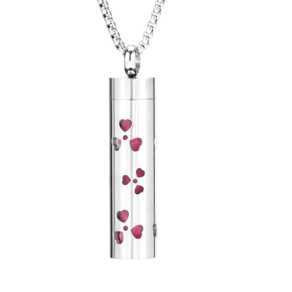 Aromatherapy Necklace Stainless Steel Diffuser Necklace Aroma Diffuser Locket Perfume Essential Oil Diffuser Pendant Necklace