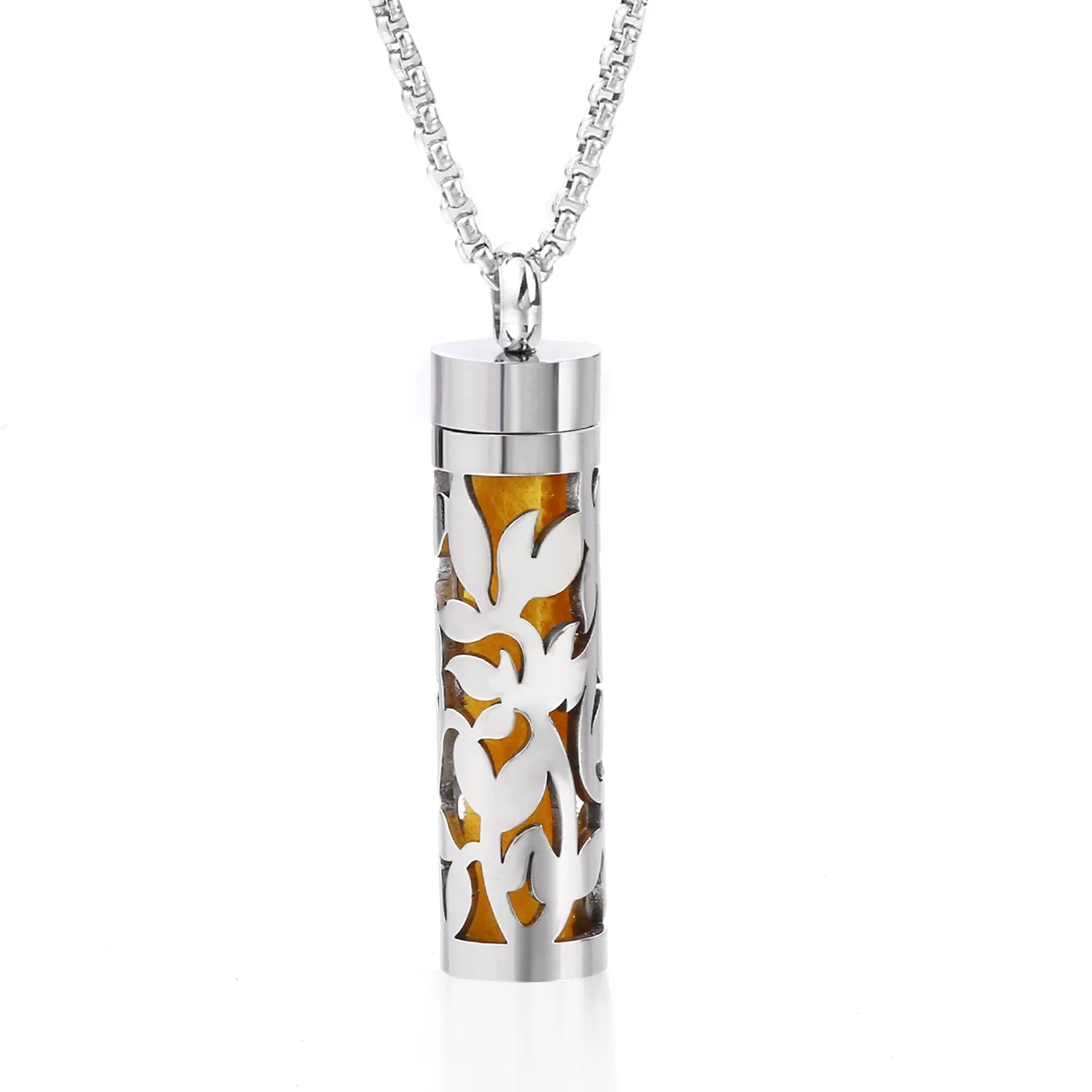 Aromatherapy Necklace Stainless Steel Diffuser Necklace Aroma Diffuser Locket Perfume Essential Oil Diffuser Pendant Necklace