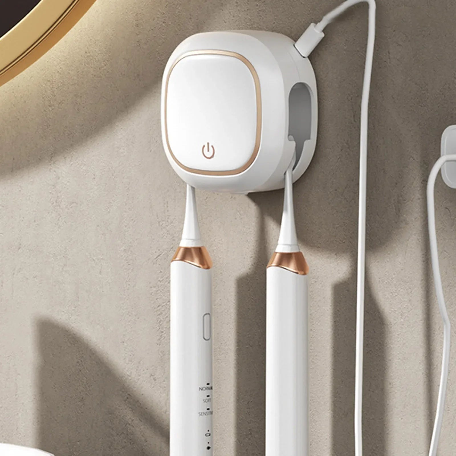 Toothbrush Holder Mouthwash Cup Wall-mounted Toothbrush Holder Intelligent