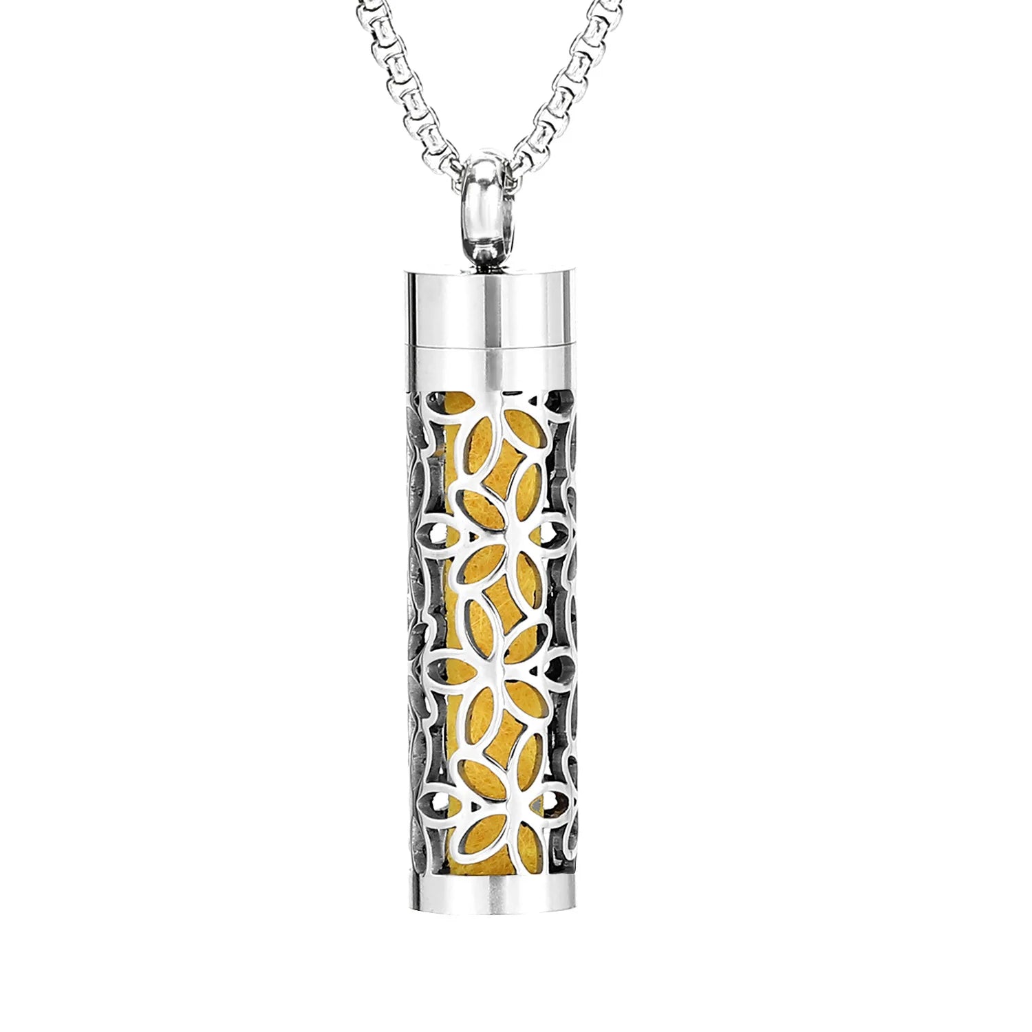 Aromatherapy Necklace Stainless Steel Diffuser Necklace Aroma Diffuser Locket Perfume Essential Oil Diffuser Pendant Necklace