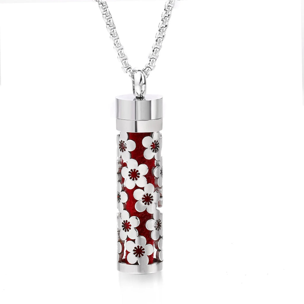 Aromatherapy Necklace Stainless Steel Diffuser Necklace Aroma Diffuser Locket Perfume Essential Oil Diffuser Pendant Necklace