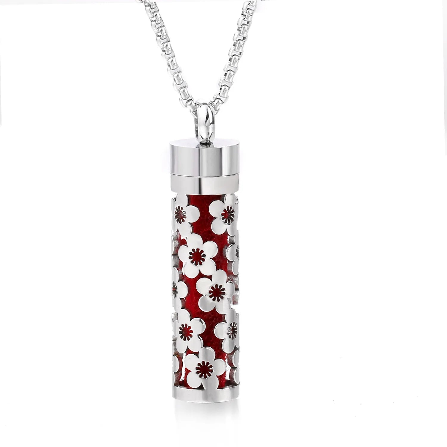 Aromatherapy Necklace Stainless Steel Diffuser Necklace Aroma Diffuser Locket Perfume Essential Oil Diffuser Pendant Necklace