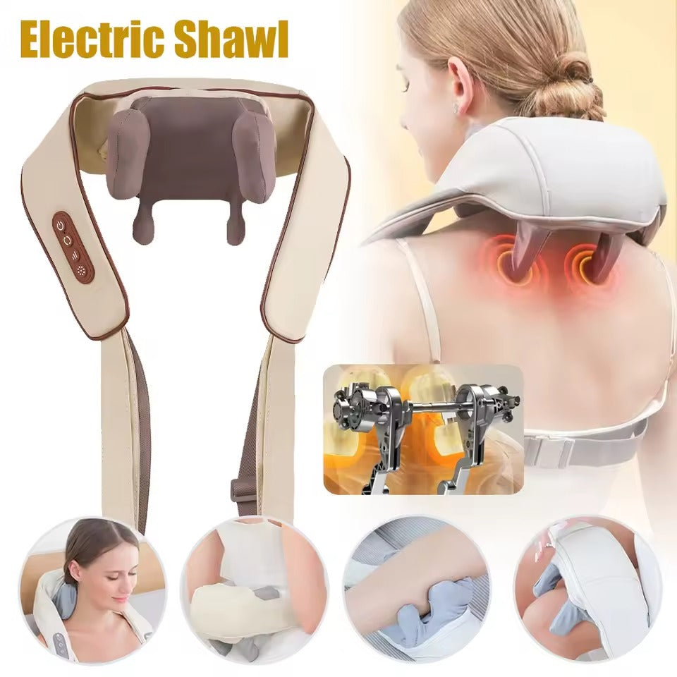 Electric Shoulder Shawl Neck Back Kneading Massage Acupressure