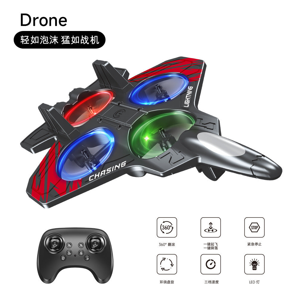 best-selling A1 remote control foam airplane with altitude hold, colorful lights, and 360-degree rotation for somersaults.