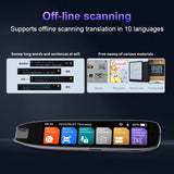 International version of the scanning and translation pen provides accurate offline translation of multiple languages including Chinese, English, German, French, Japanese, Korean, Cantonese, and Traditional Chinese
