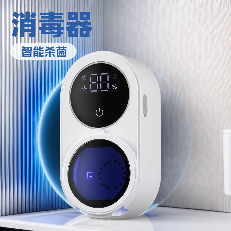 Popular Smart Home Double Automatic Sensor Toothbrush Disinfection Box Uvc Ultraviolet Sterilization Circulating Air Drying